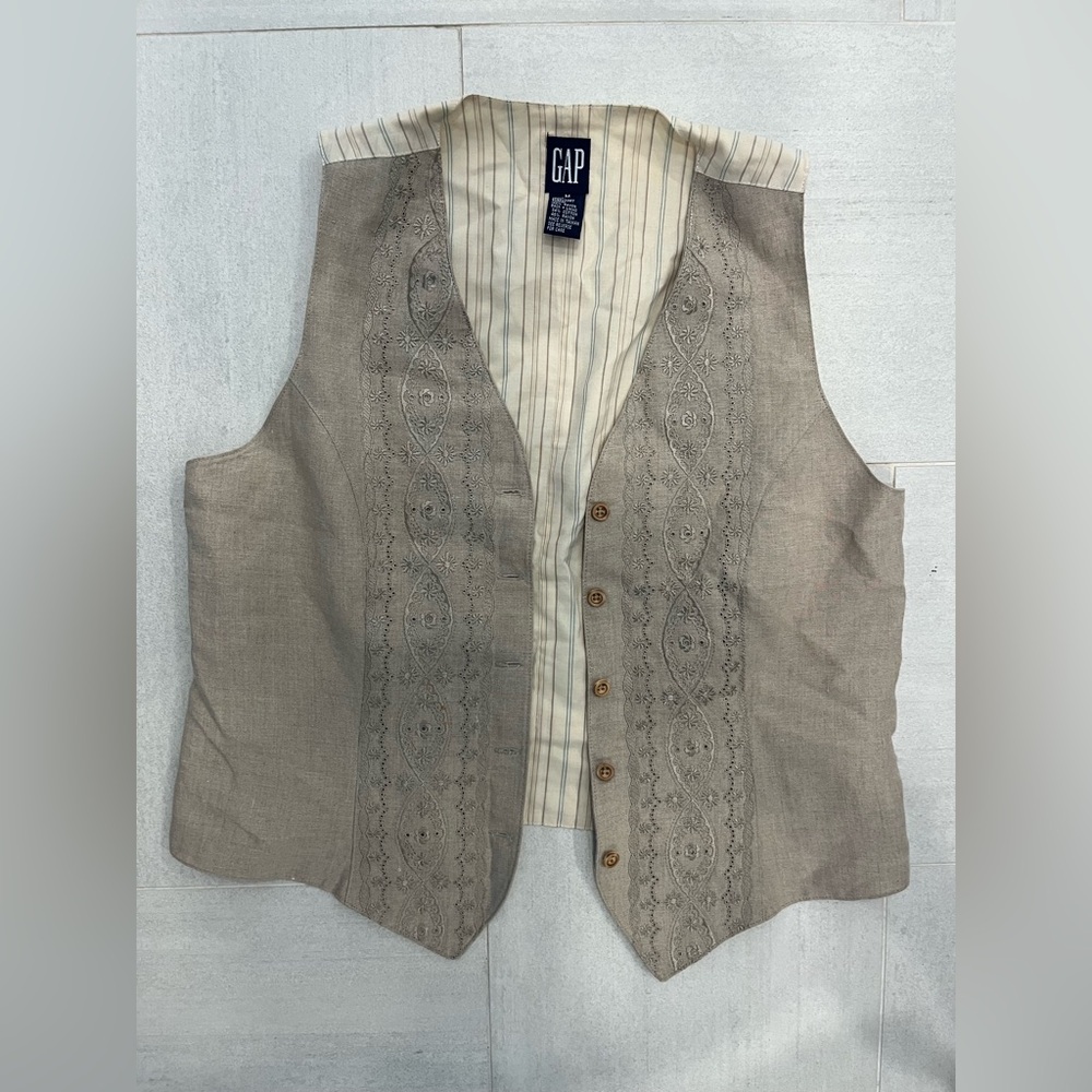 Vintage Gap Linen Vest